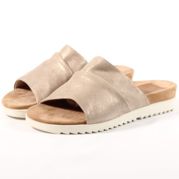 Paul Green Shoes - Paul Green Platform Slides Flat Strap Sandals NWOT